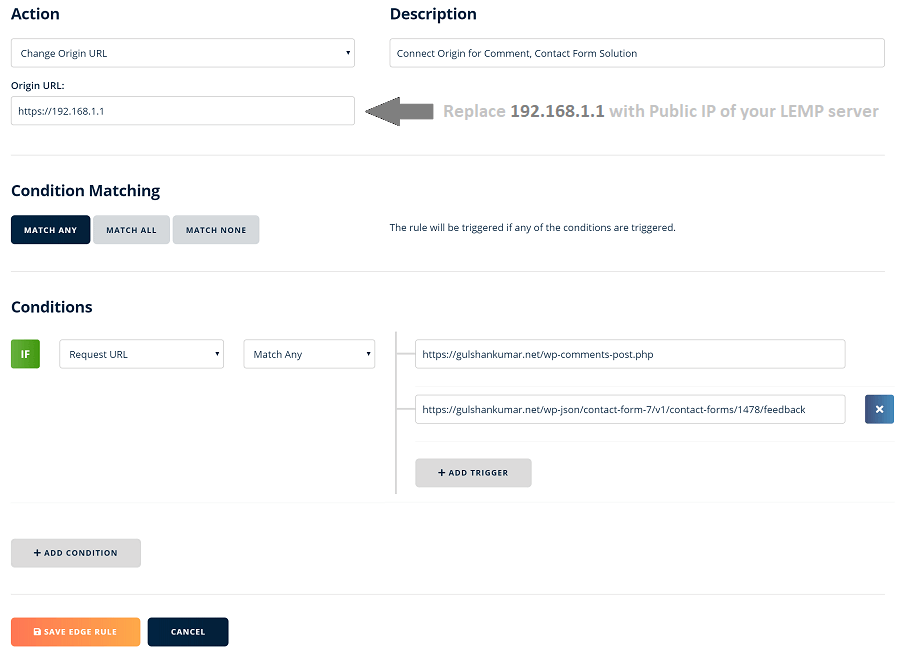 Connect Origin for Comment and Contact Form 7