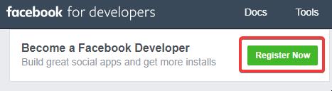 Register Facebook Developer Account