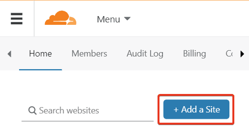 add a site button