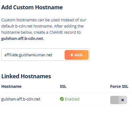 add custom hostname