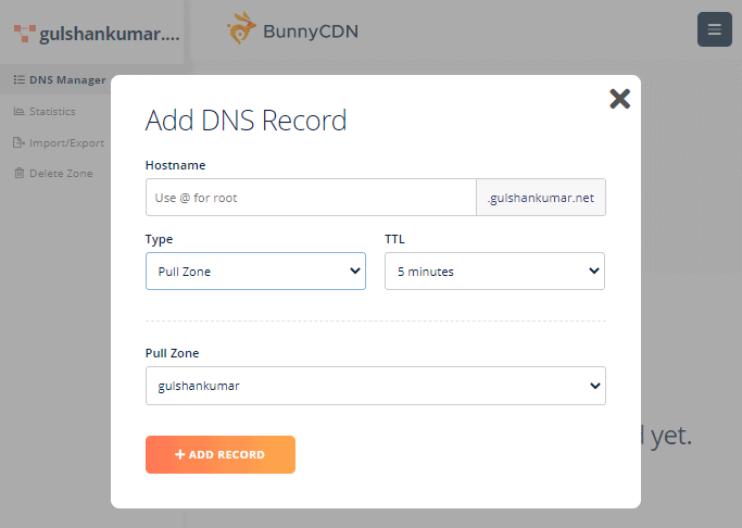 bunnycdn dns