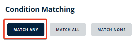 condition matching