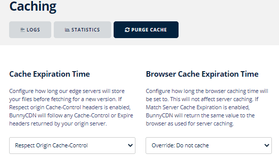 do not cache in browser