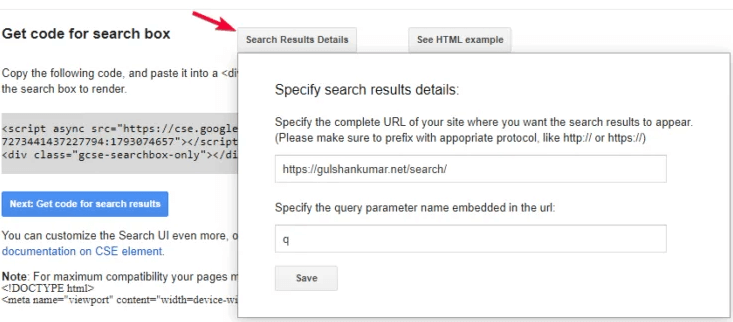 setup search param urls