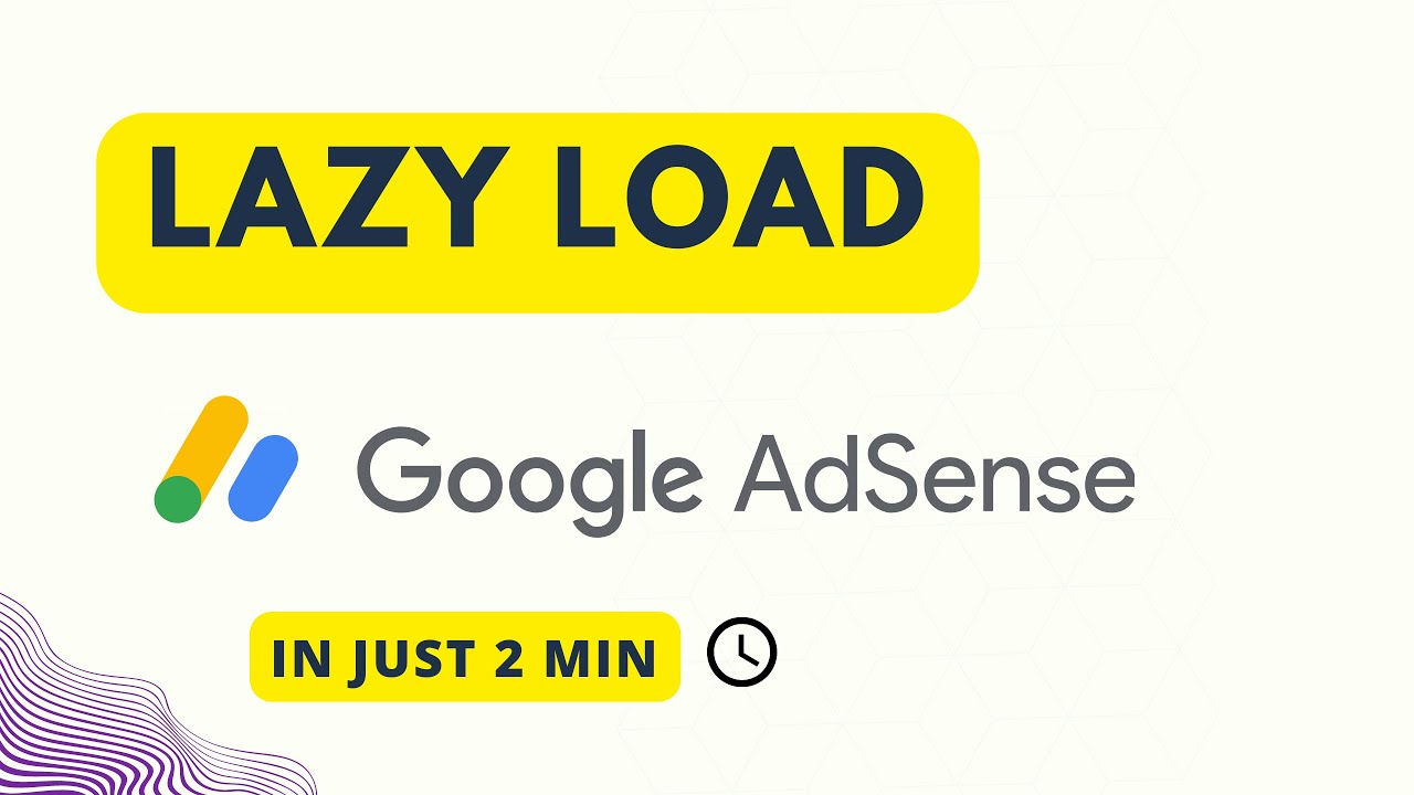 Aseta Google AdSense -mainosyksiköiden laiska lataus